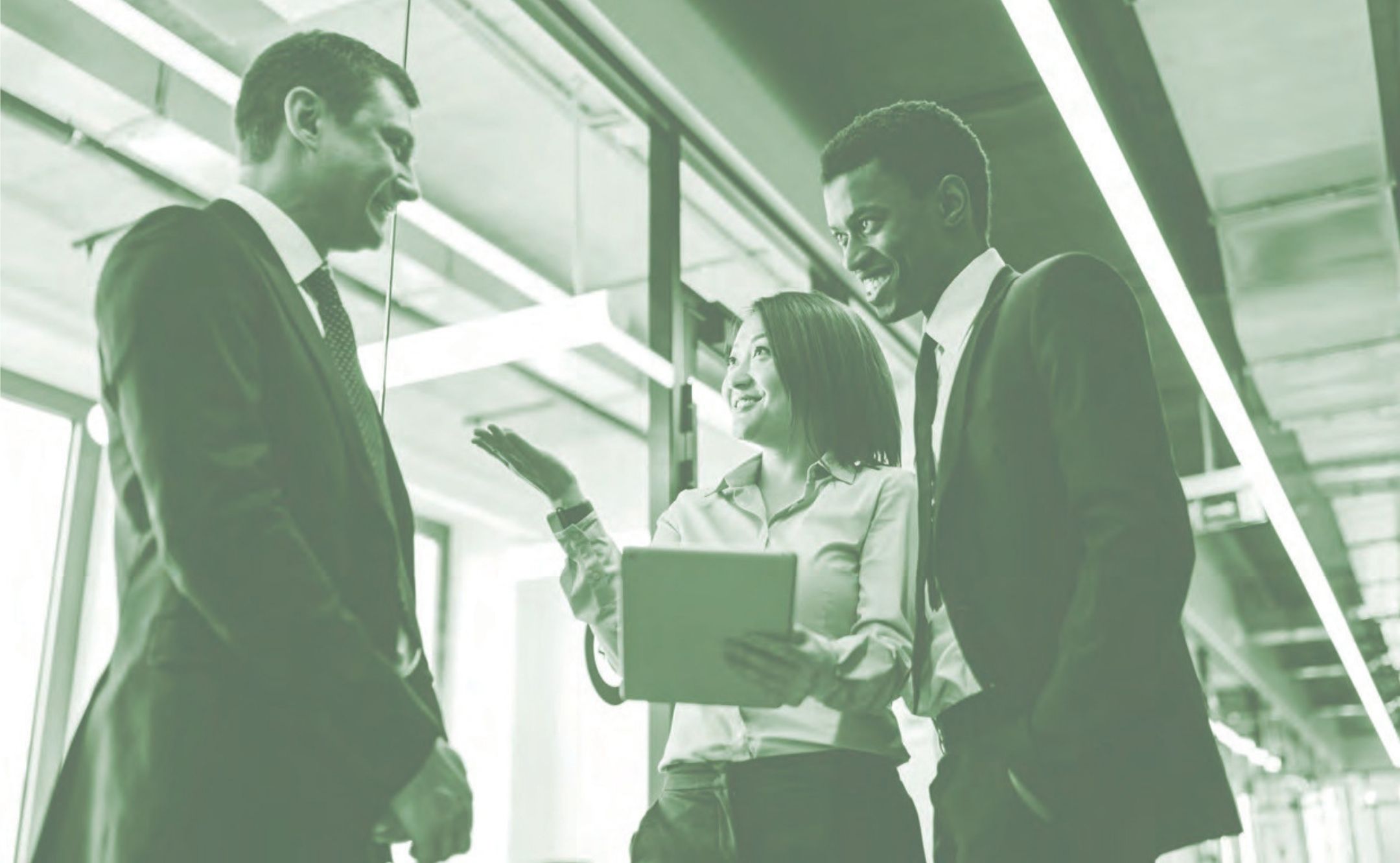 Business leaders building a long-term partnership